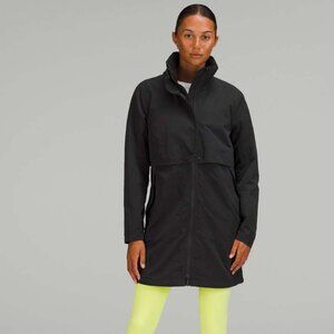 lululemon athletica Black Long Rain Jacket